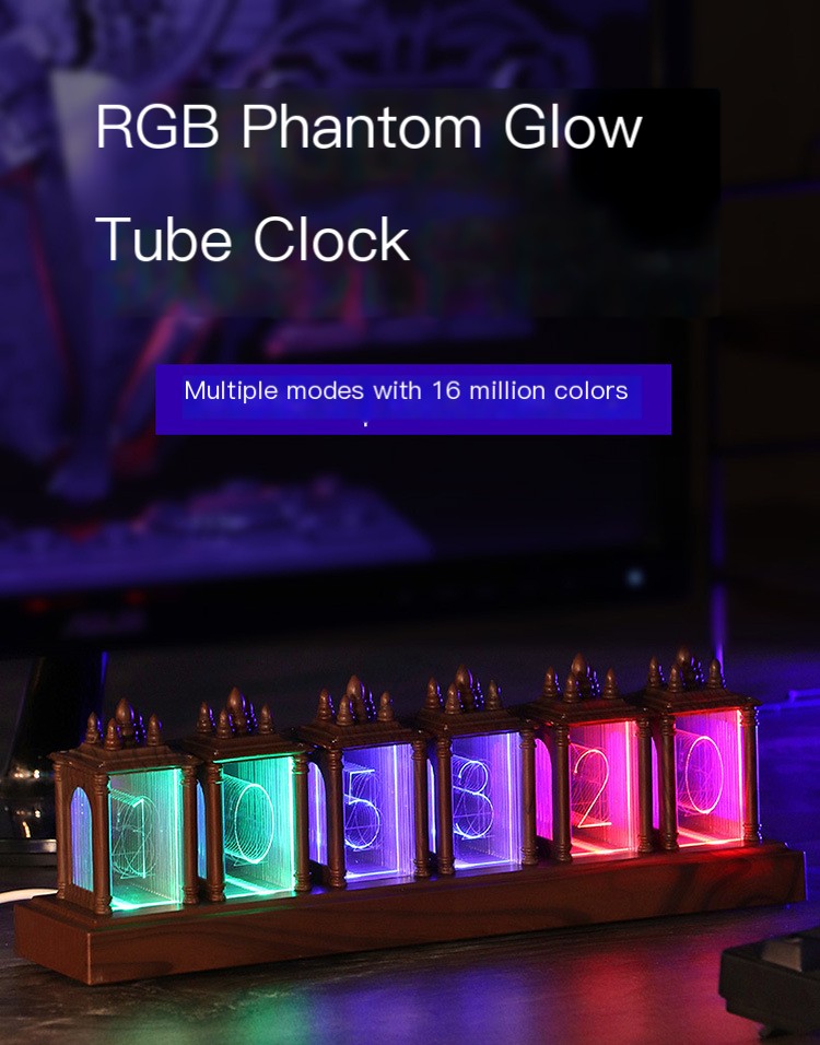 RGB pseudo-nixie tube clock - Image 1