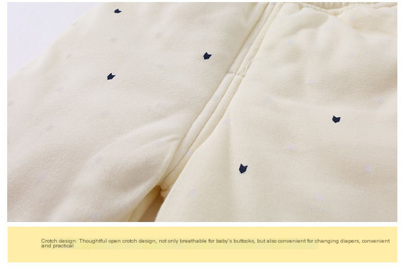 Children's underwear in autumn and winter, pure cotton 1-2 year old baby baby warm without bone thickening cotton clothes child suit