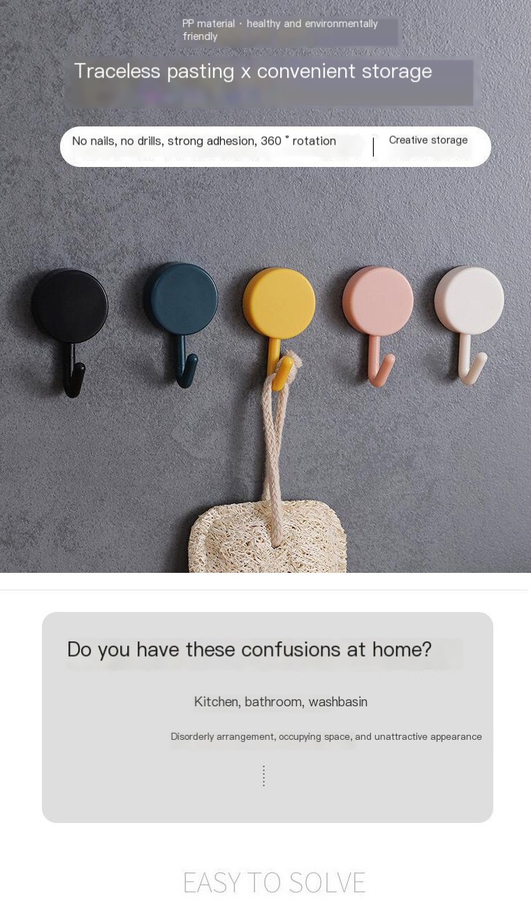 Nordic Round Adhesive Hook 1