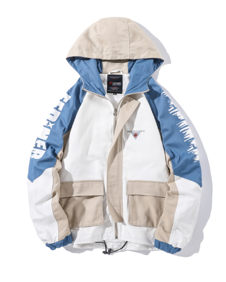 Hooded Color Block Jacket