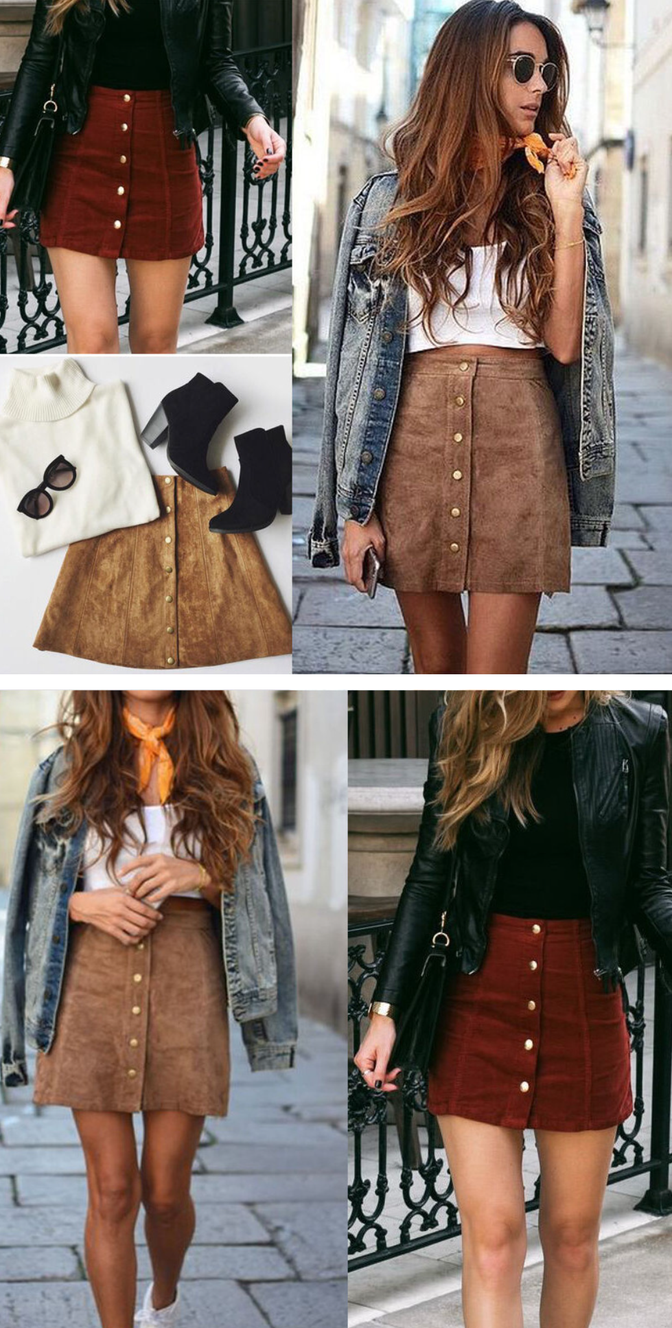 Model wearing the skirt