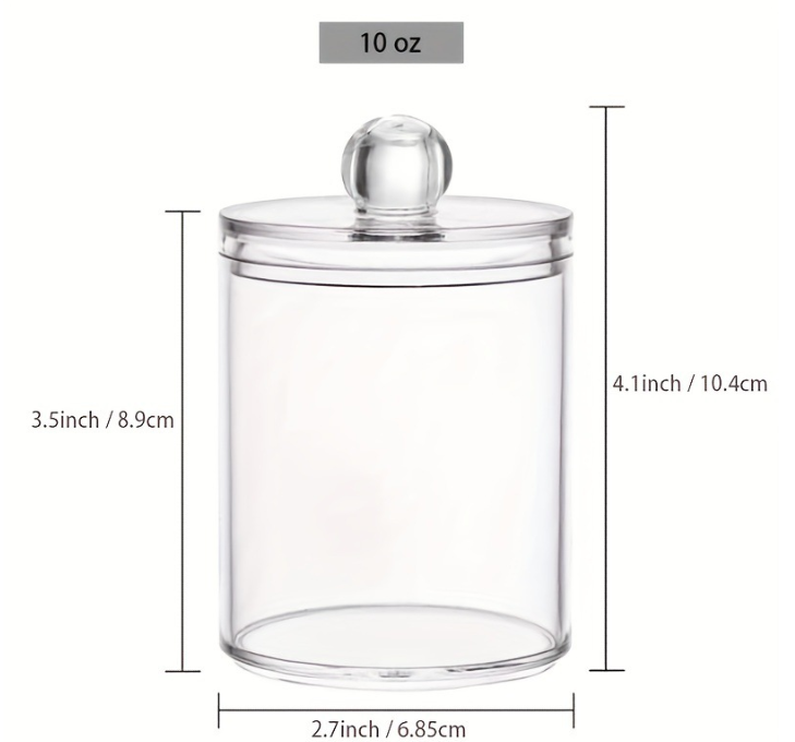 Acrylic Qtip Holder Dispenser 1