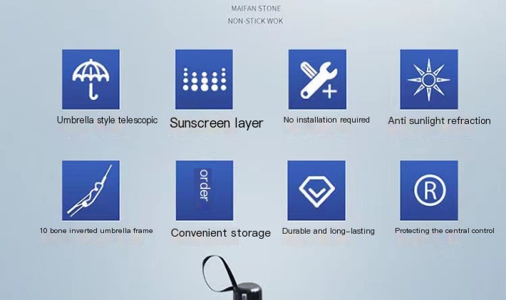 AutoUmbrella | Voorkom dat zonlicht het interieur van je auto opwarmt