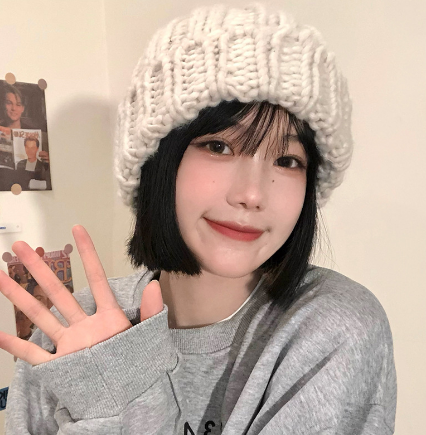 Gray Wool Hat