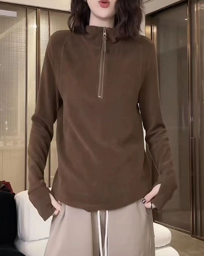 Half Zip Top Women's Fleece Base Image 1