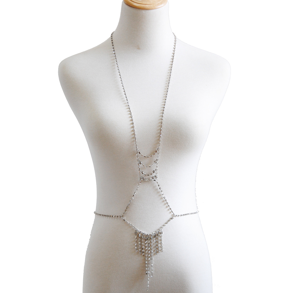 Rhinestone Body Chain Image 2