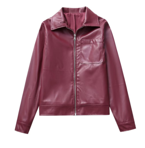 Cherry Leather Jacket Image 2