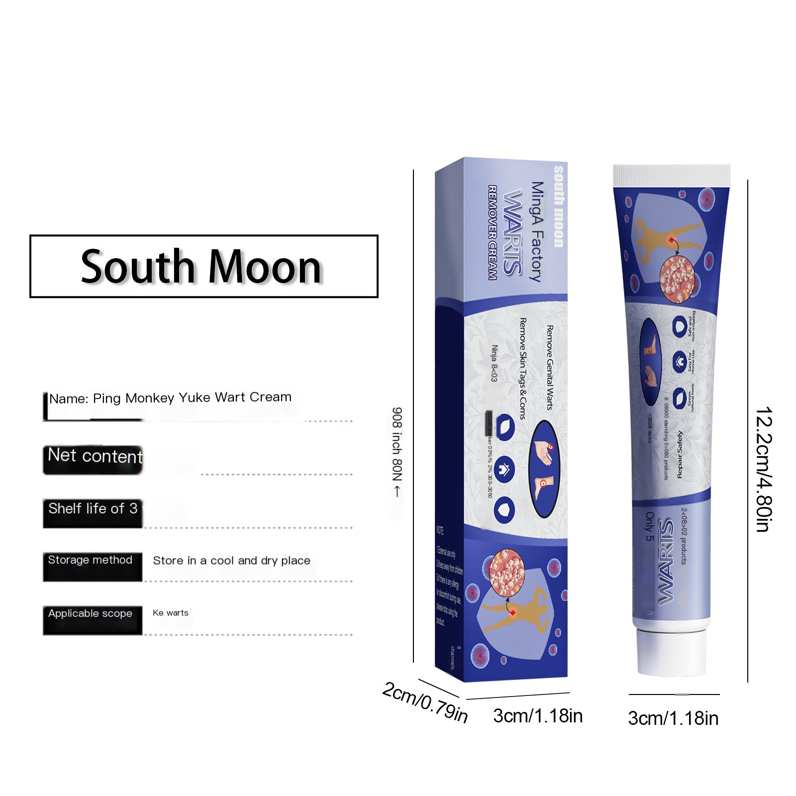 South Moon Wart Cream