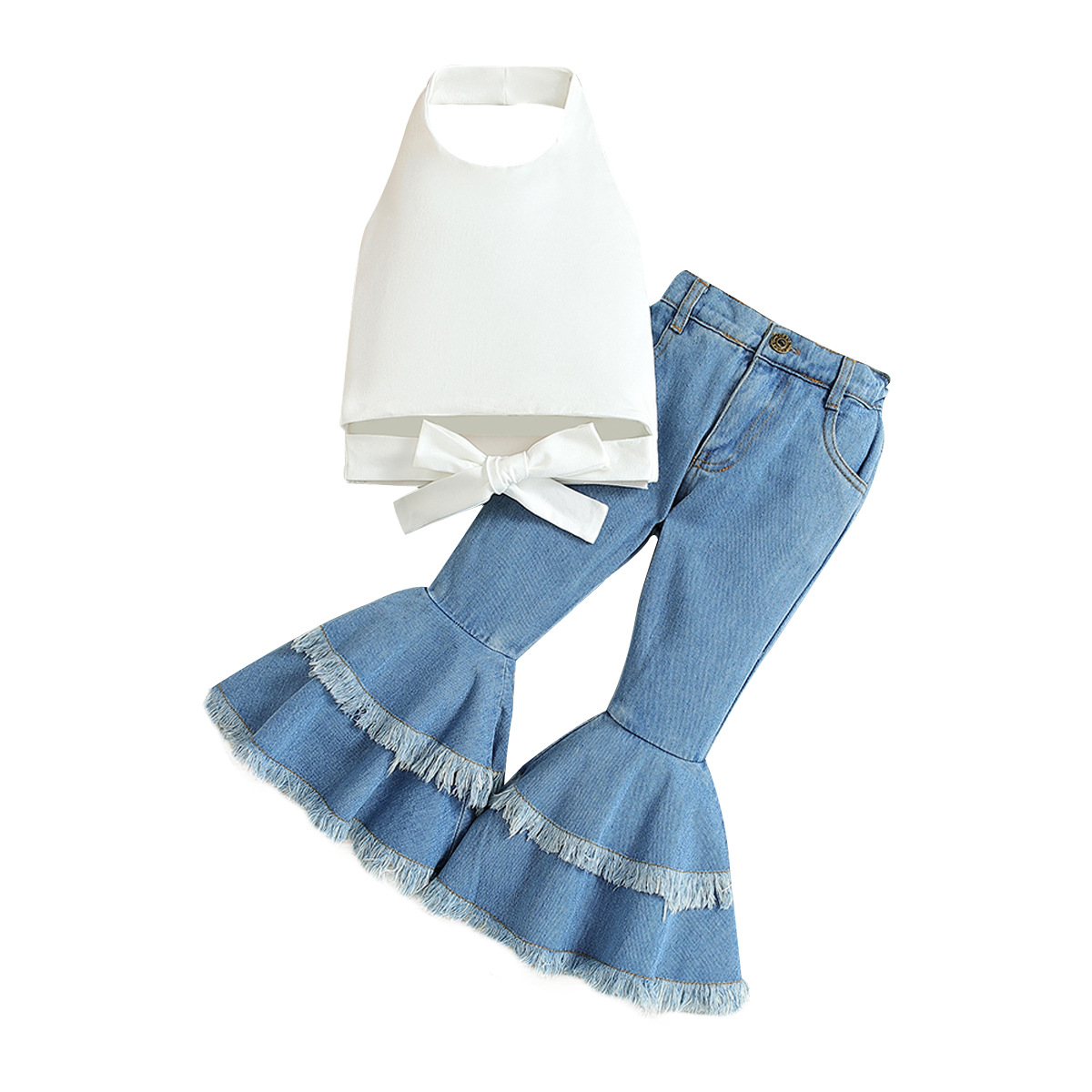Leopard Kids Denim Clothes 8