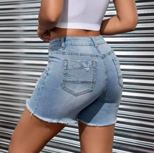 Denim Shorts Image 3
