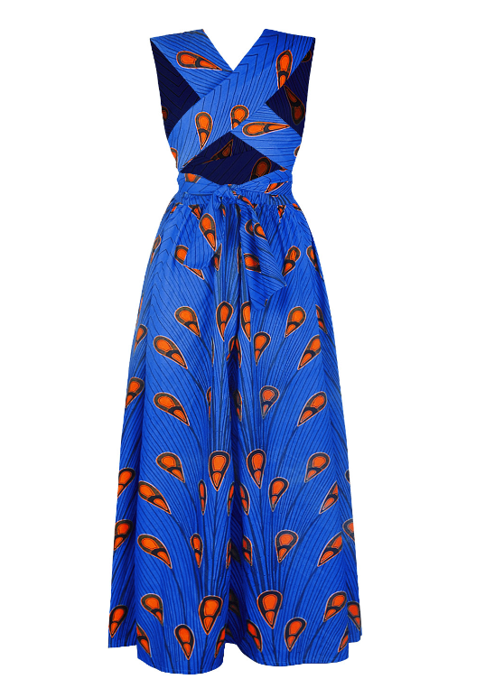 African Print Dress Image 3