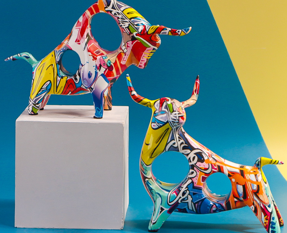 Elephant and Cow Ornament 1