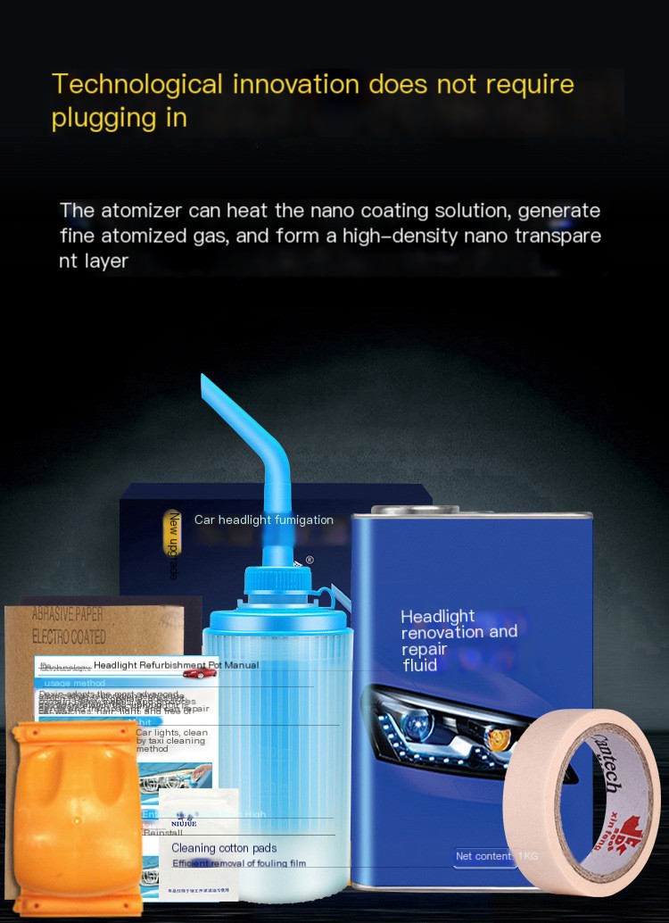 Car Headlight Refurbishment Cleaning Tool Kit - Image 8