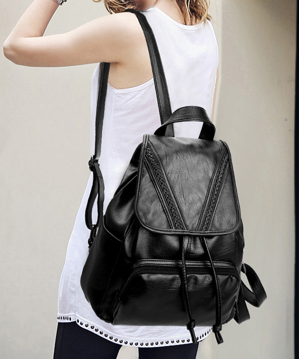 Leather Backpack Image 3