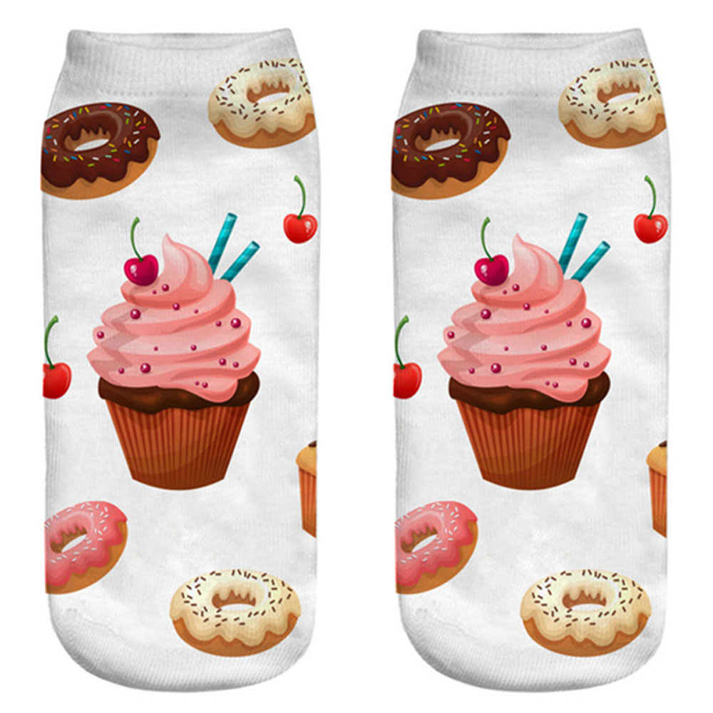 Calcetines de Barco con Diseño de Crema de Cacahuete 1
