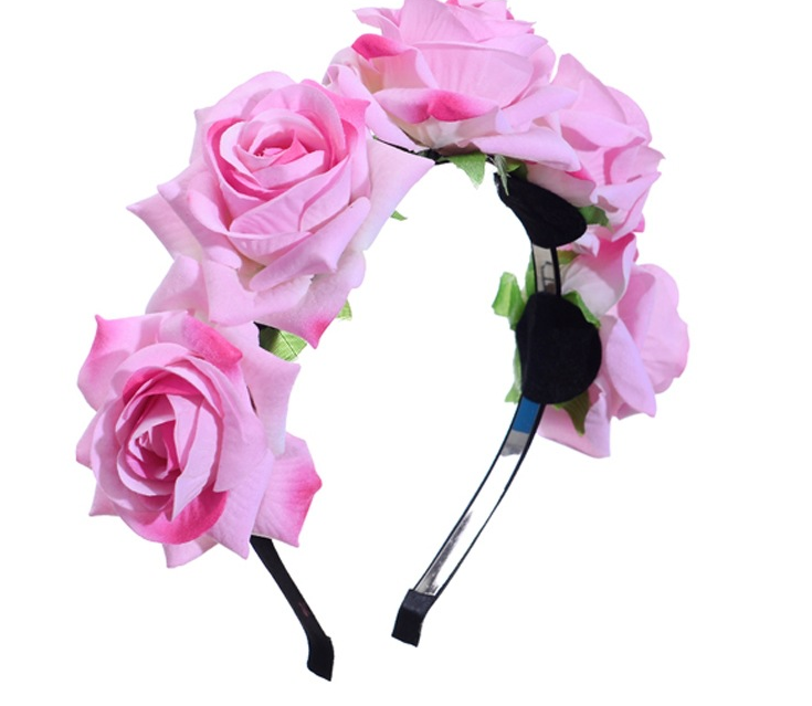 Rose Flower Headband Image 4