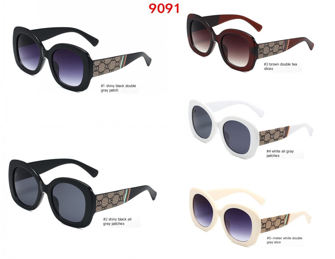 Sonnenbrille Modell 9091 - Bright Black Double Gray Film