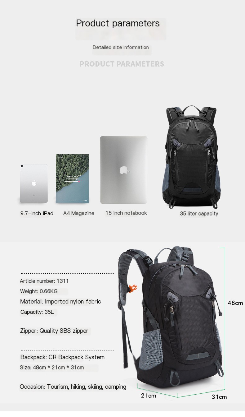 Hiking Backpack Image 2