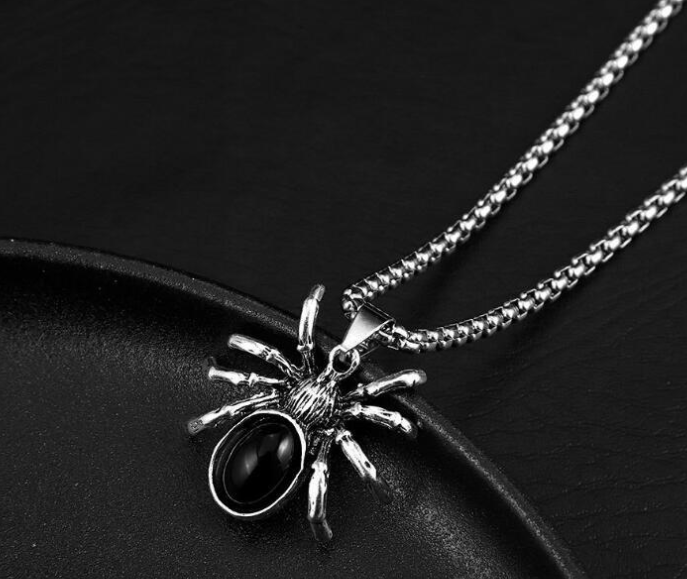 Red Diamond Spider Necklace Image 4