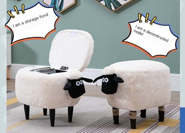 Sean Sheep Sofa Stool Image 4