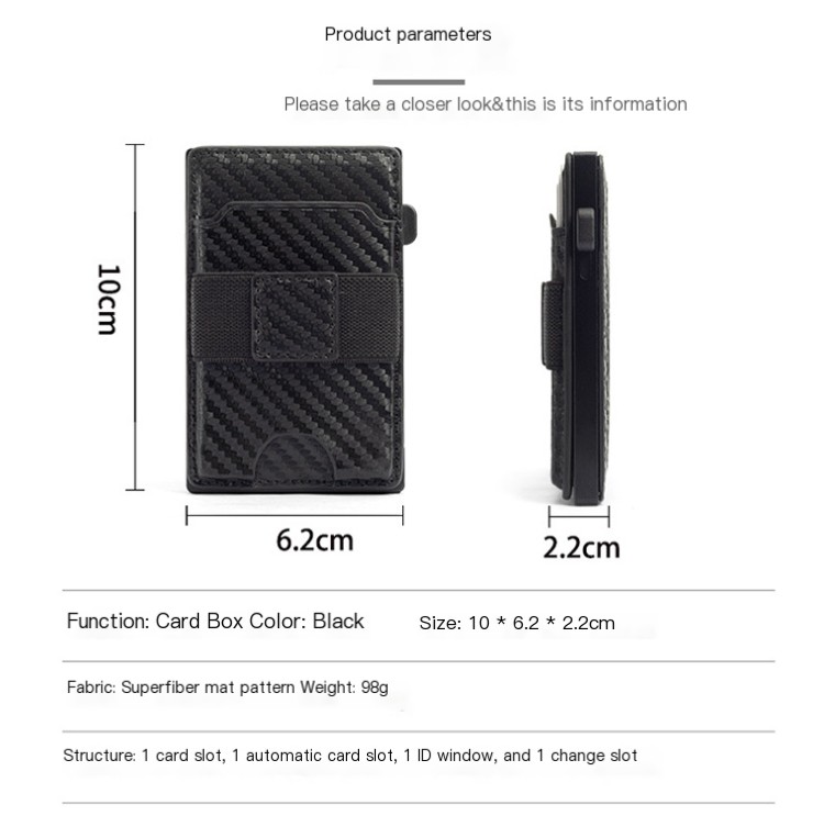 Interior of Ultra-Thin Carbon Fiber Wallet
