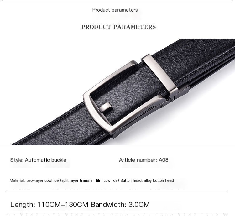 Men's Leather Belt - Image 3