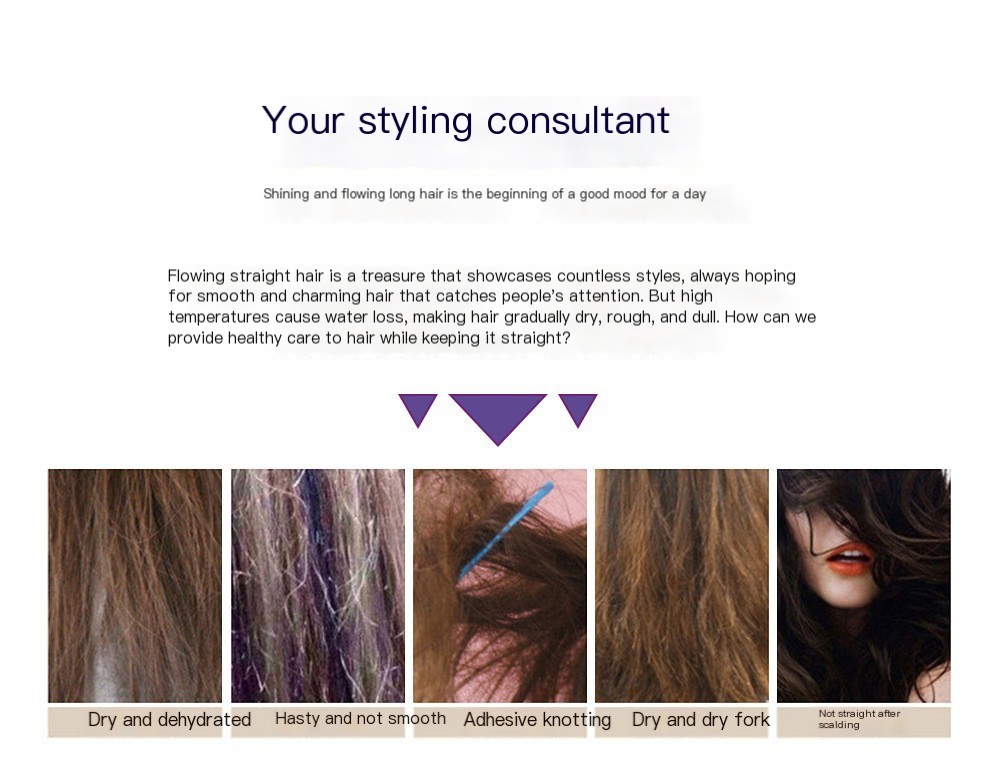 Ceramic Hair Straightening Brush Image 3