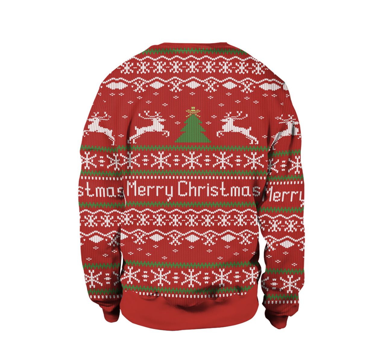 Women's Christmas Dress Sweatshirt Detail
