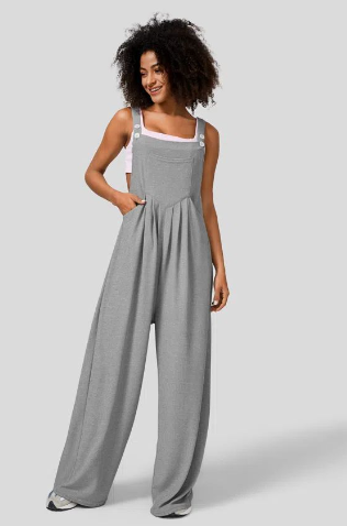 Amy Adjustable Waffle Overalls