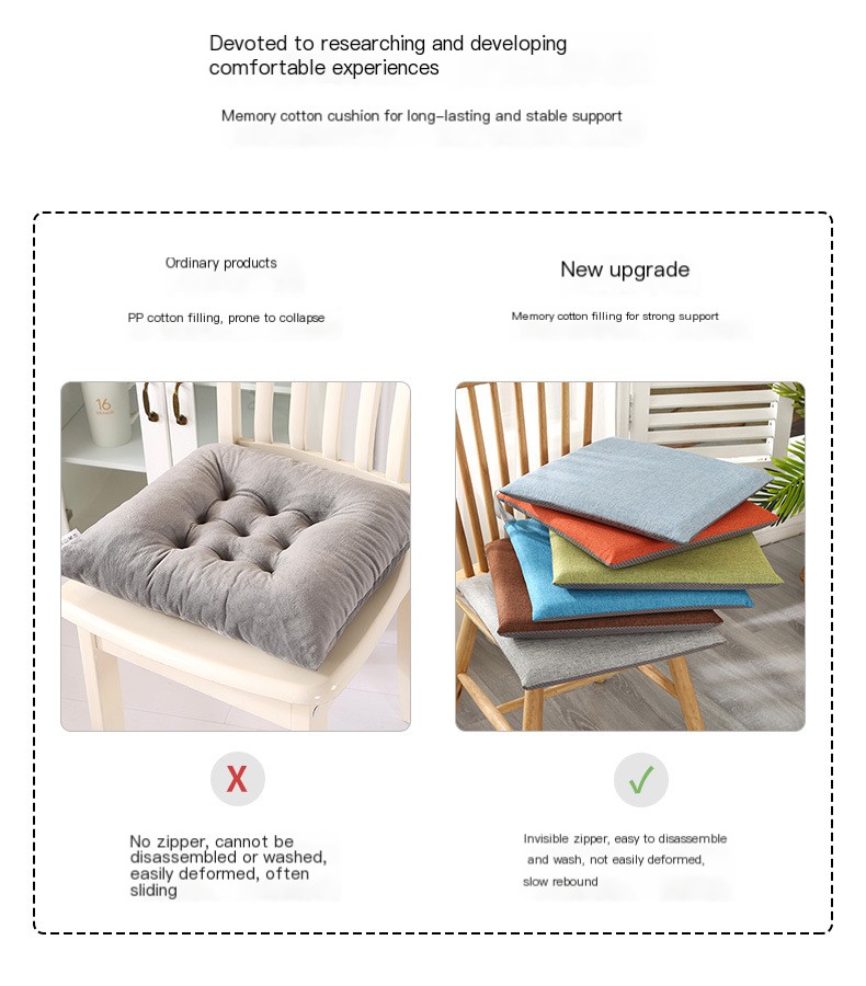 Memory Foam Chair Cushion Image 3