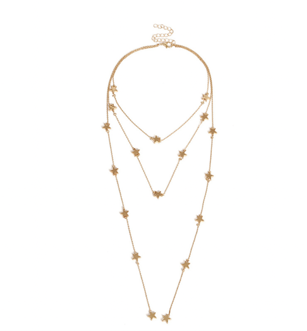 Star Pendant Necklace Silver