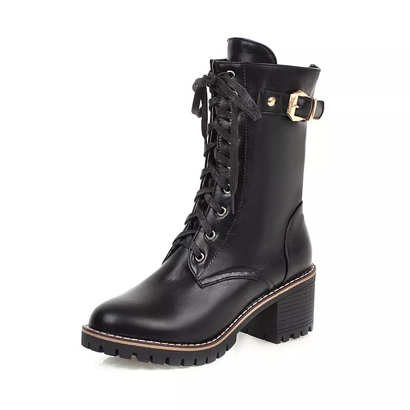 Women Chunky Heel Boots - Image 1
