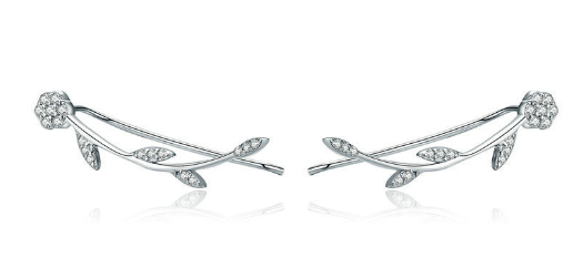 Silver Leaf Earrings