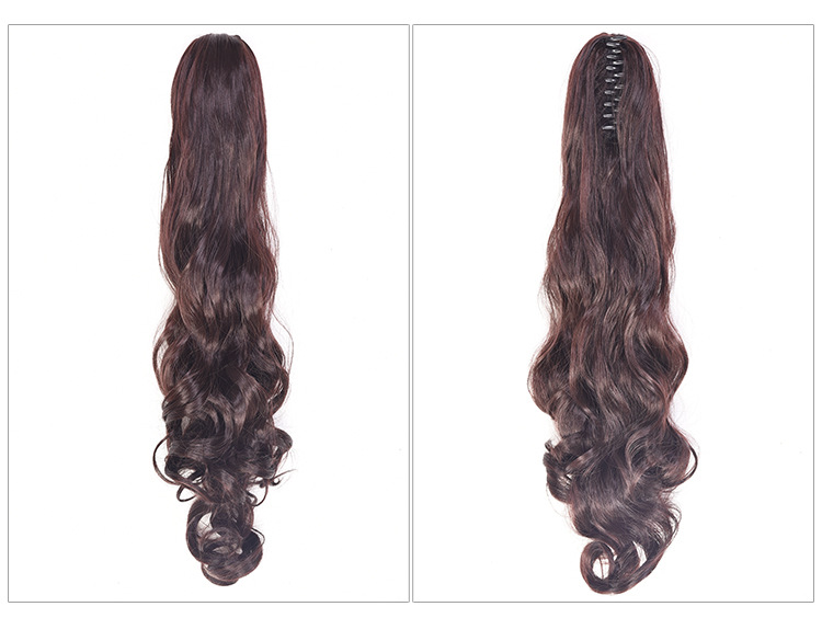 Curly Ponytail Wig - Black