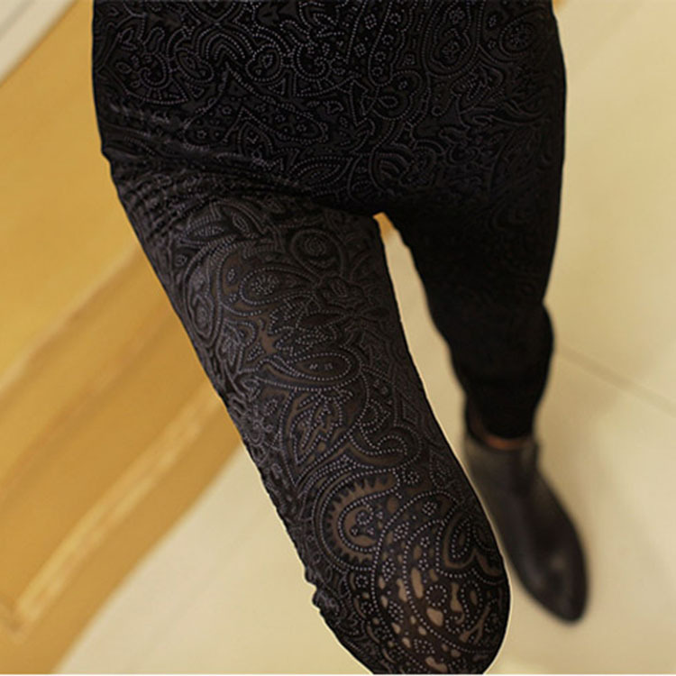 Lace hollow leggings image