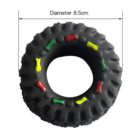 Small Tire Pet Vocalizations Glue Dog Toys