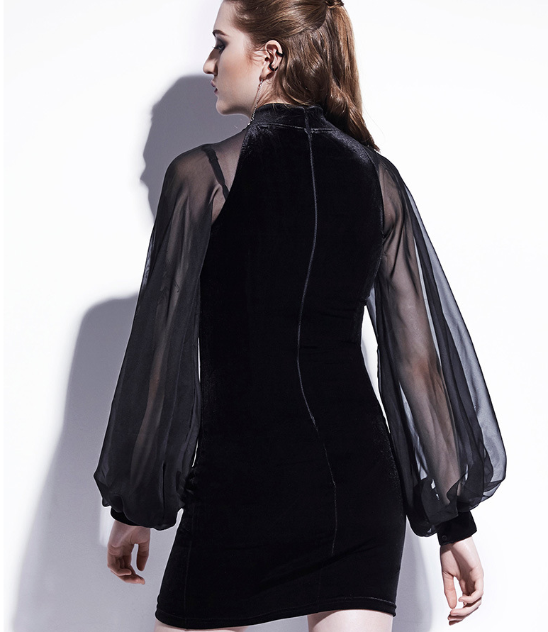 Chiffon Bodycon Dress Image 3
