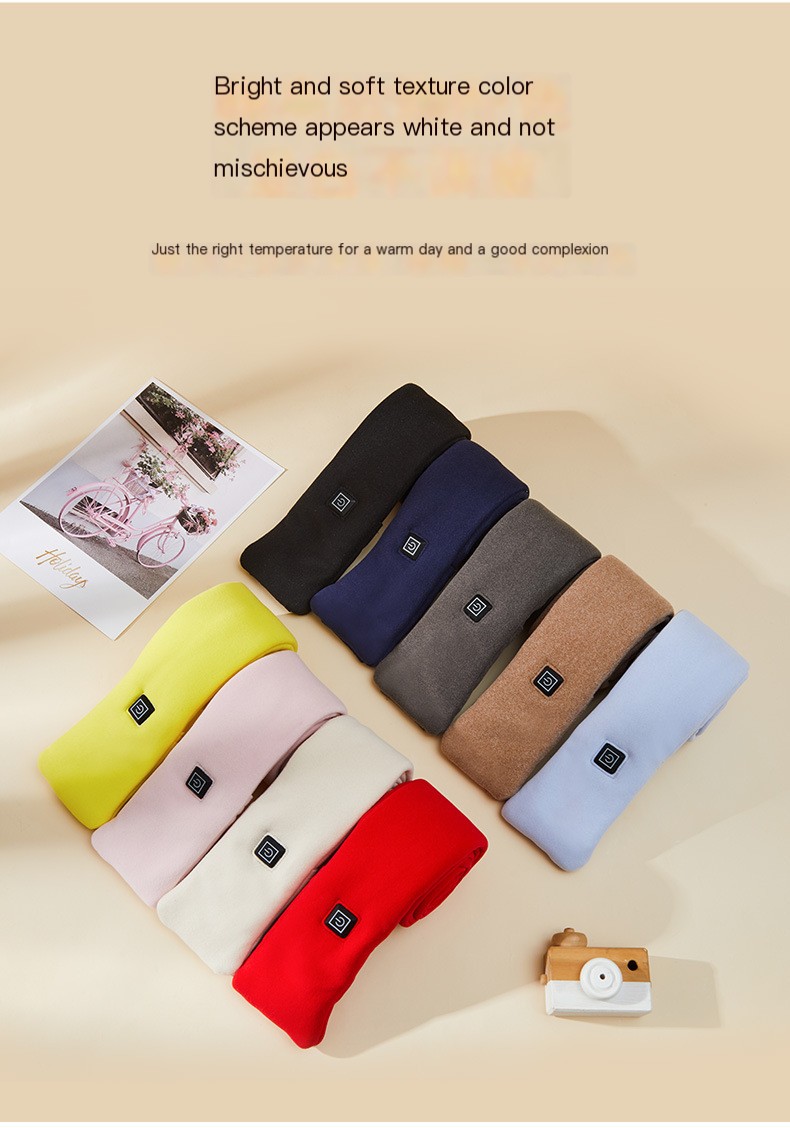 COOZYScarf? - Scarf with Heating Function to Keep Shoulders and Neck Warm in Cold Winter - BRILLIANT RED - ADULT