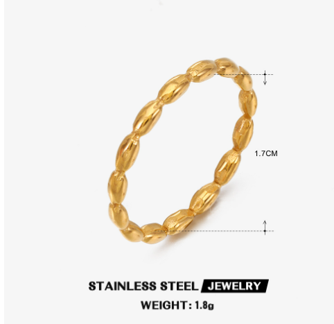 18 karat gold-plated ring design 7