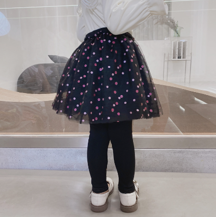 Girls Cotton Leggings with Skirt 2-7 years