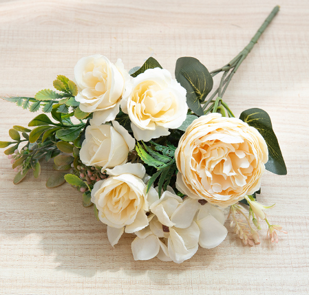 Simulation Hydrangea Autumn Peony Bouquet