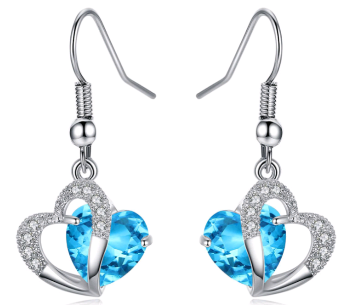Purple Zircon Necklace and Earring Set