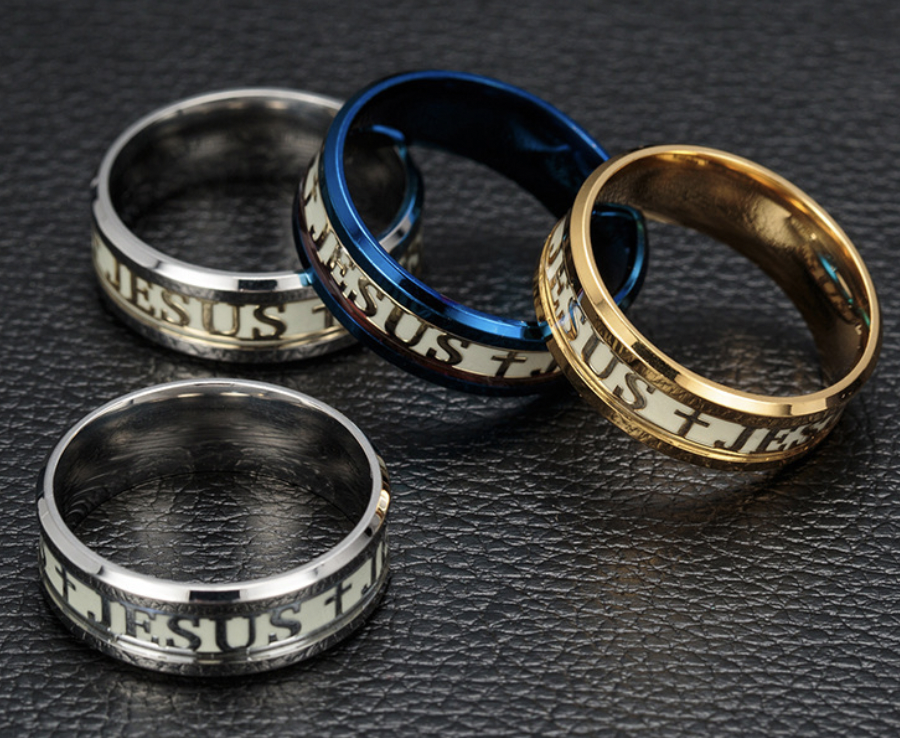 Jesus Ring Black