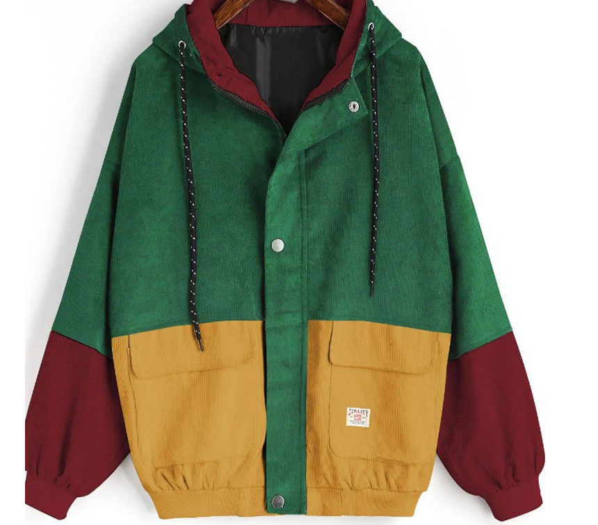 Corduroy Hoodie Jacket Image 1
