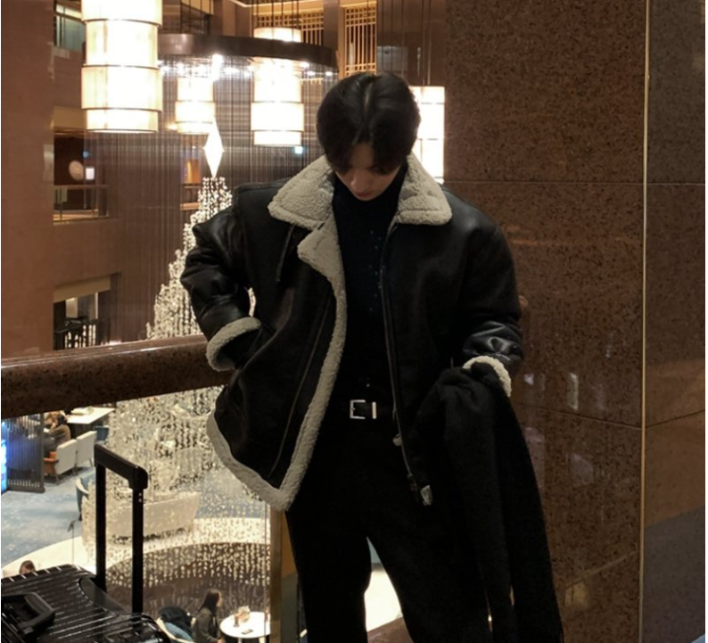 Black Faux Suede Jacket Image 4