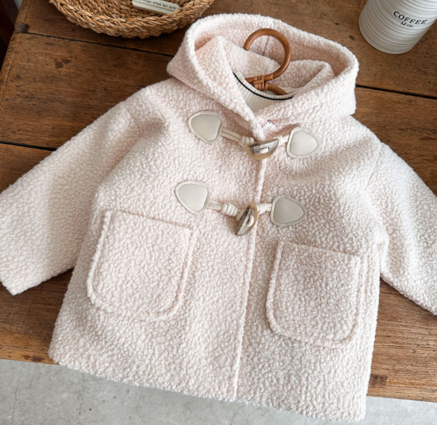 Baby Lamb Wool Coat Beige