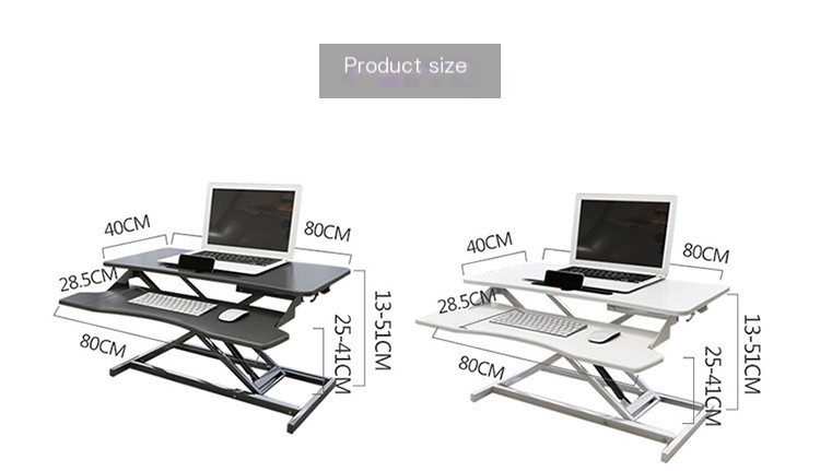Standing Keyboard Gas Lift Desk Features