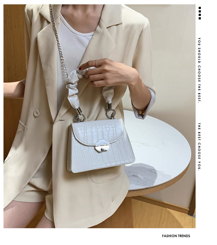Crocodile Pattern Chain Bag 4