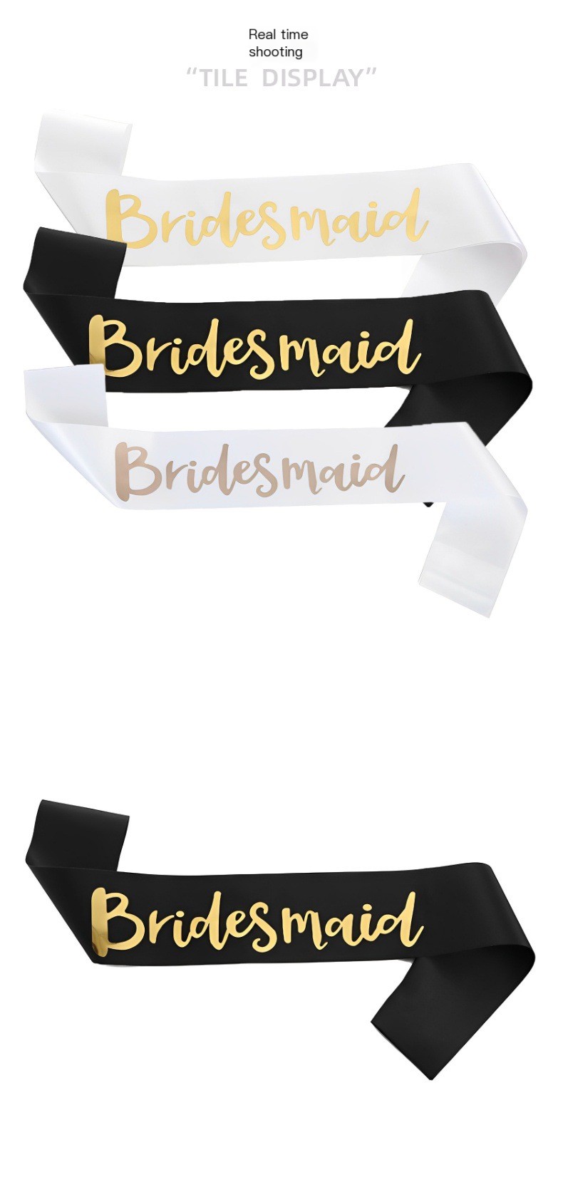 Team Bride Sashes in Use