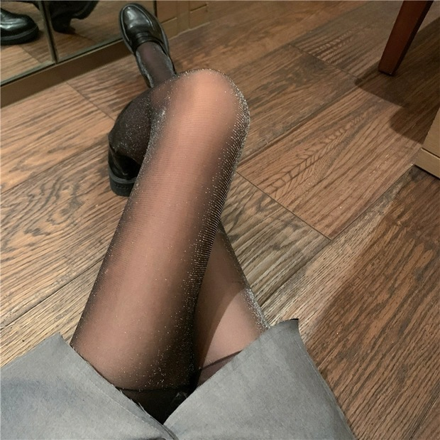 Colorful Silver Thread Pantyhose 4